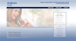 Desktop Screenshot of dedham-mall.com