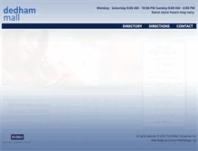 Tablet Screenshot of dedham-mall.com